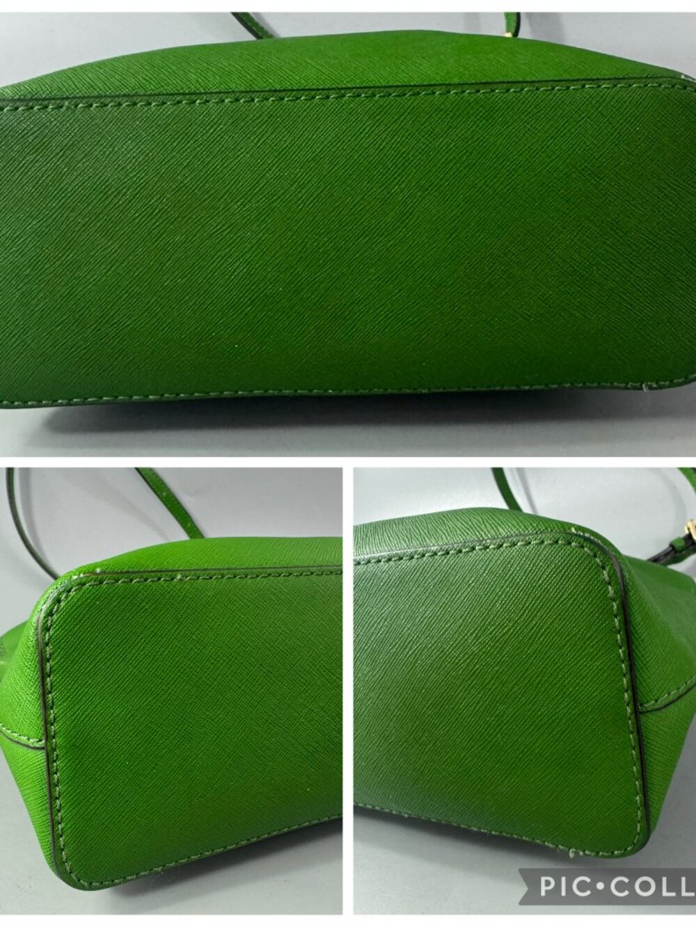 Michael Kors Green Leather Small Crossbody Bag - Picture 13 of 15